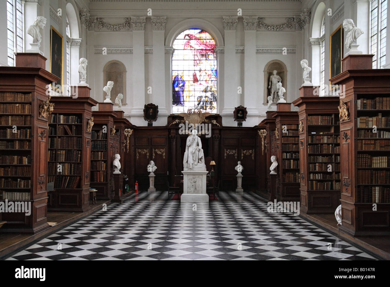 "Wren Library' Trinity College, "l'Università di Cambridge' Foto Stock