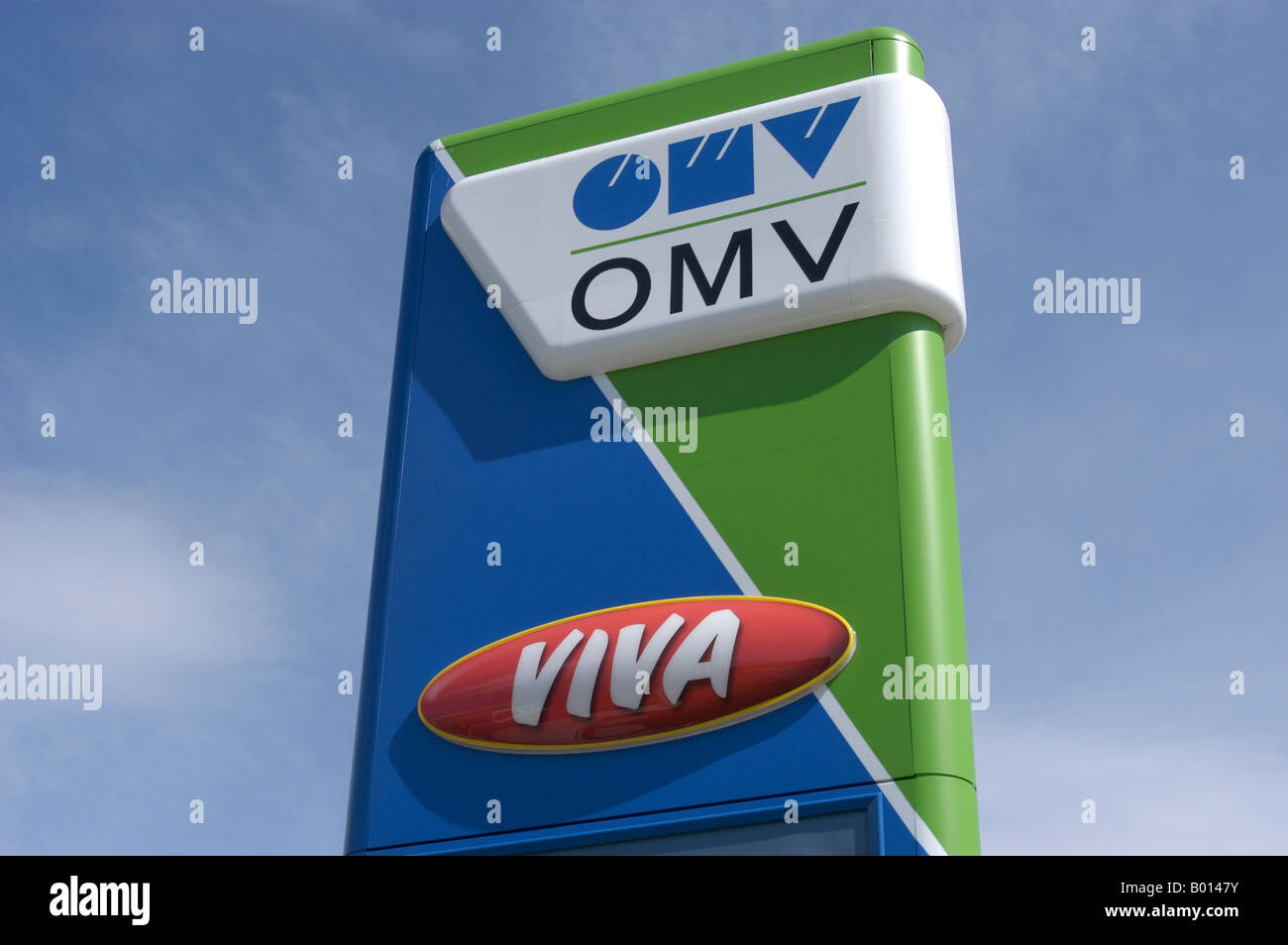 Stazione di servizio OMV Foto Stock