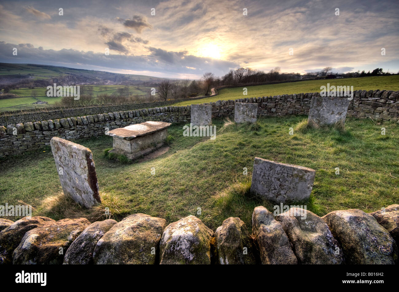 "Riley Graves' in Eyam nel Derbyshire Gran Bretagna Foto Stock