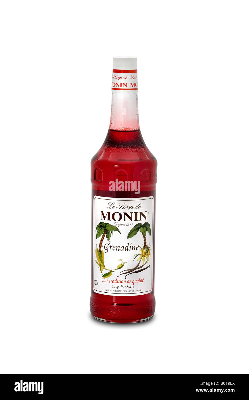 Monin sciroppo di liquore di francia grenadine Foto Stock