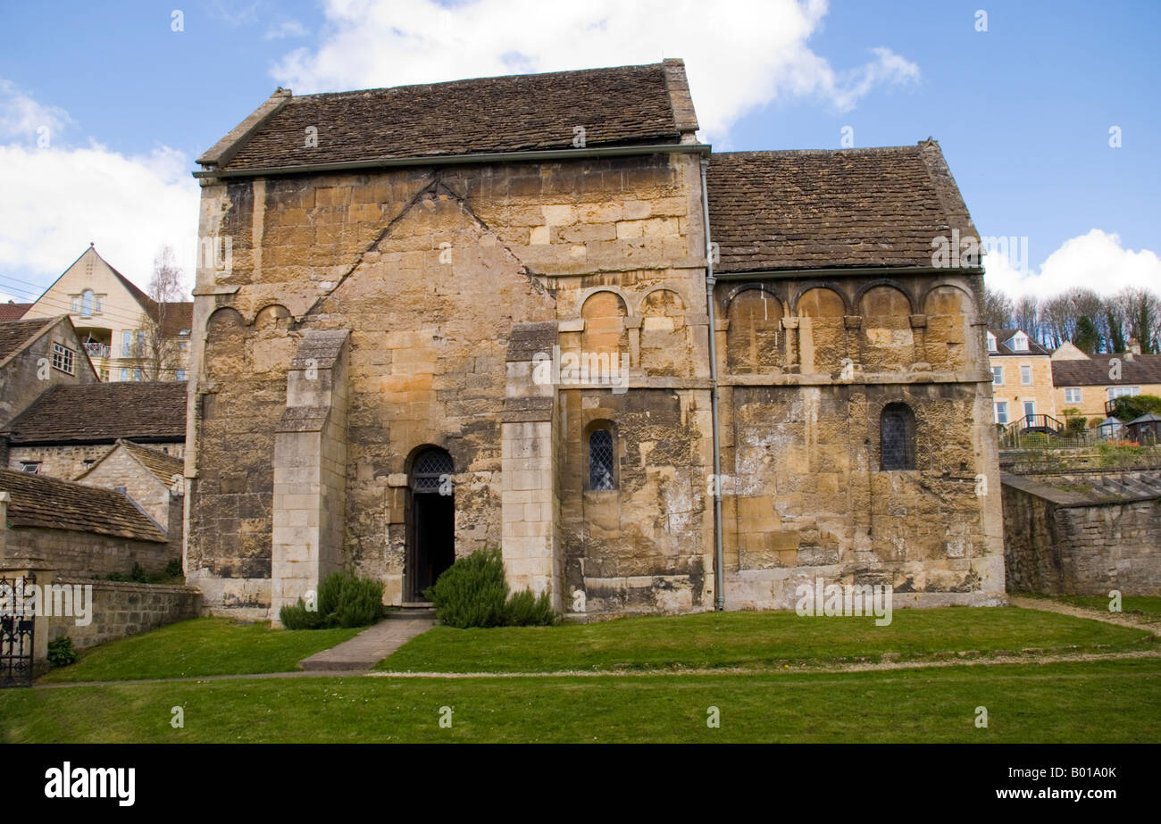 Bradford on Avon Wiltshire, Inghilterra UK la Anglo Sassone - Chiesa di San Lorenzo Foto Stock