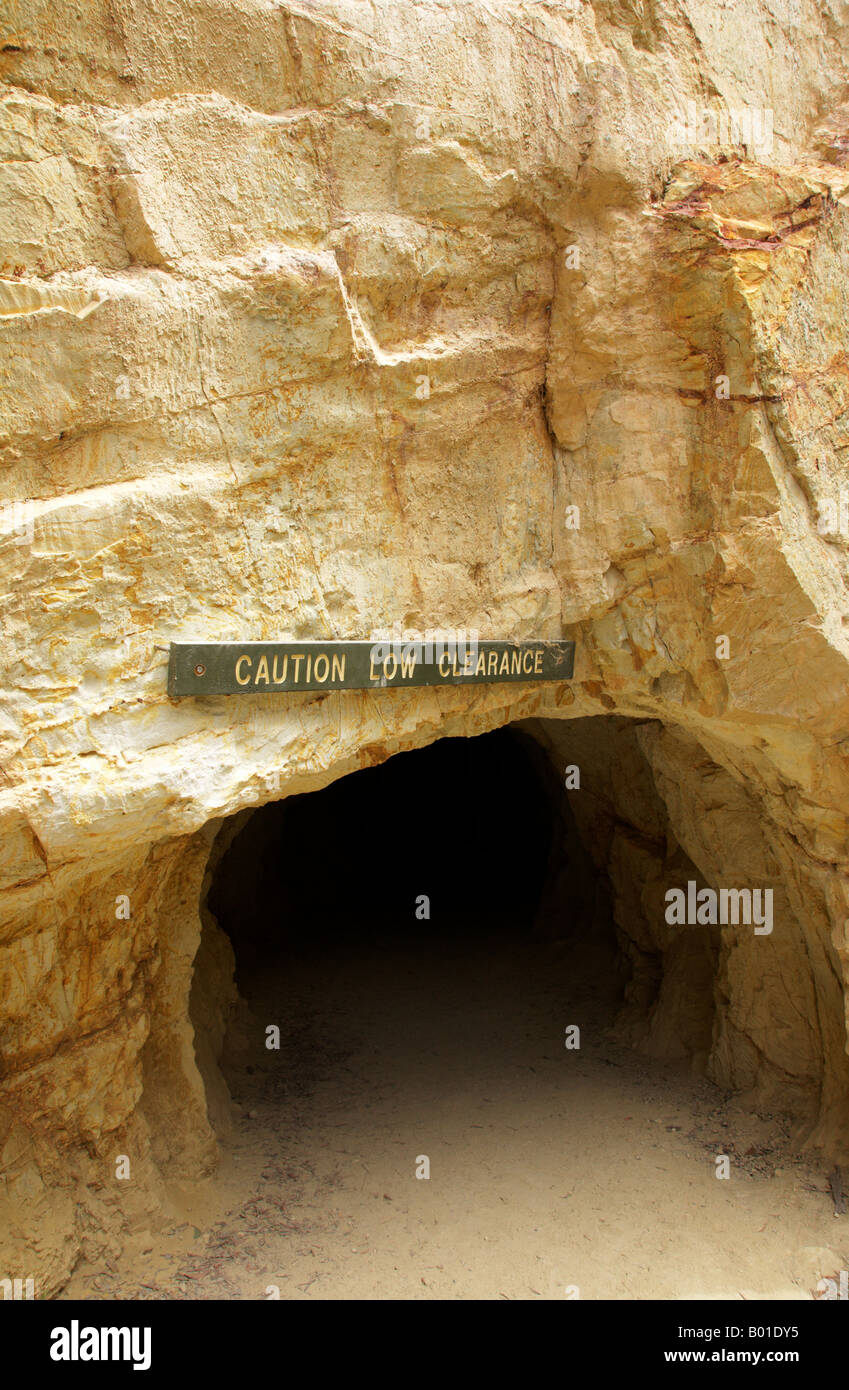 Un ingresso per un tunnel. Foto Stock