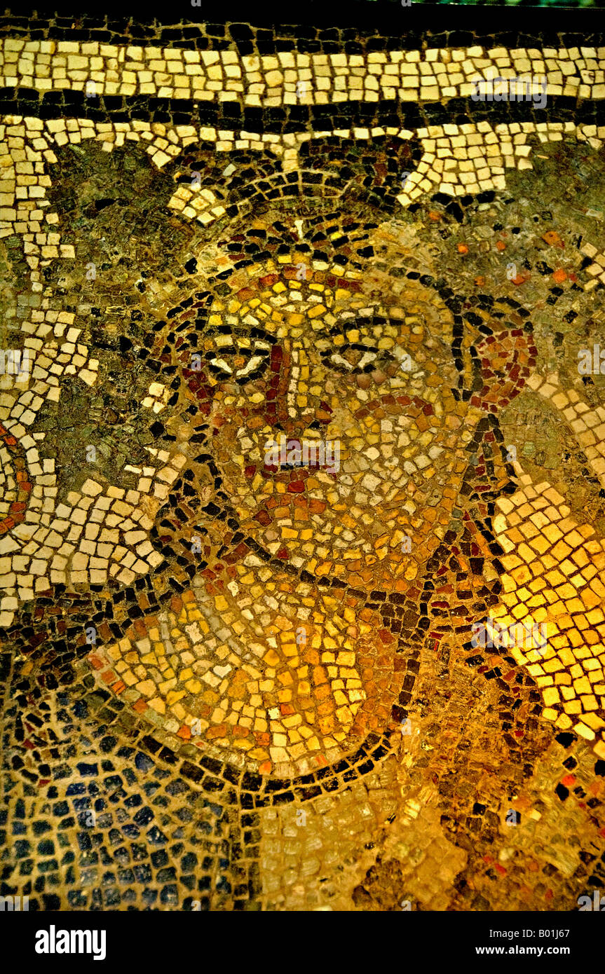 Mosaico e pittura murale 2nd secolo d.C. Grecia Melos Pompei Foto Stock