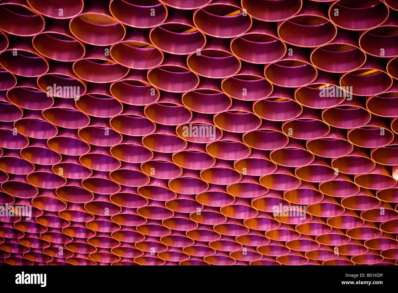 Dettaglio del soffitto in aeroporto a Mosca, Russia Foto Stock