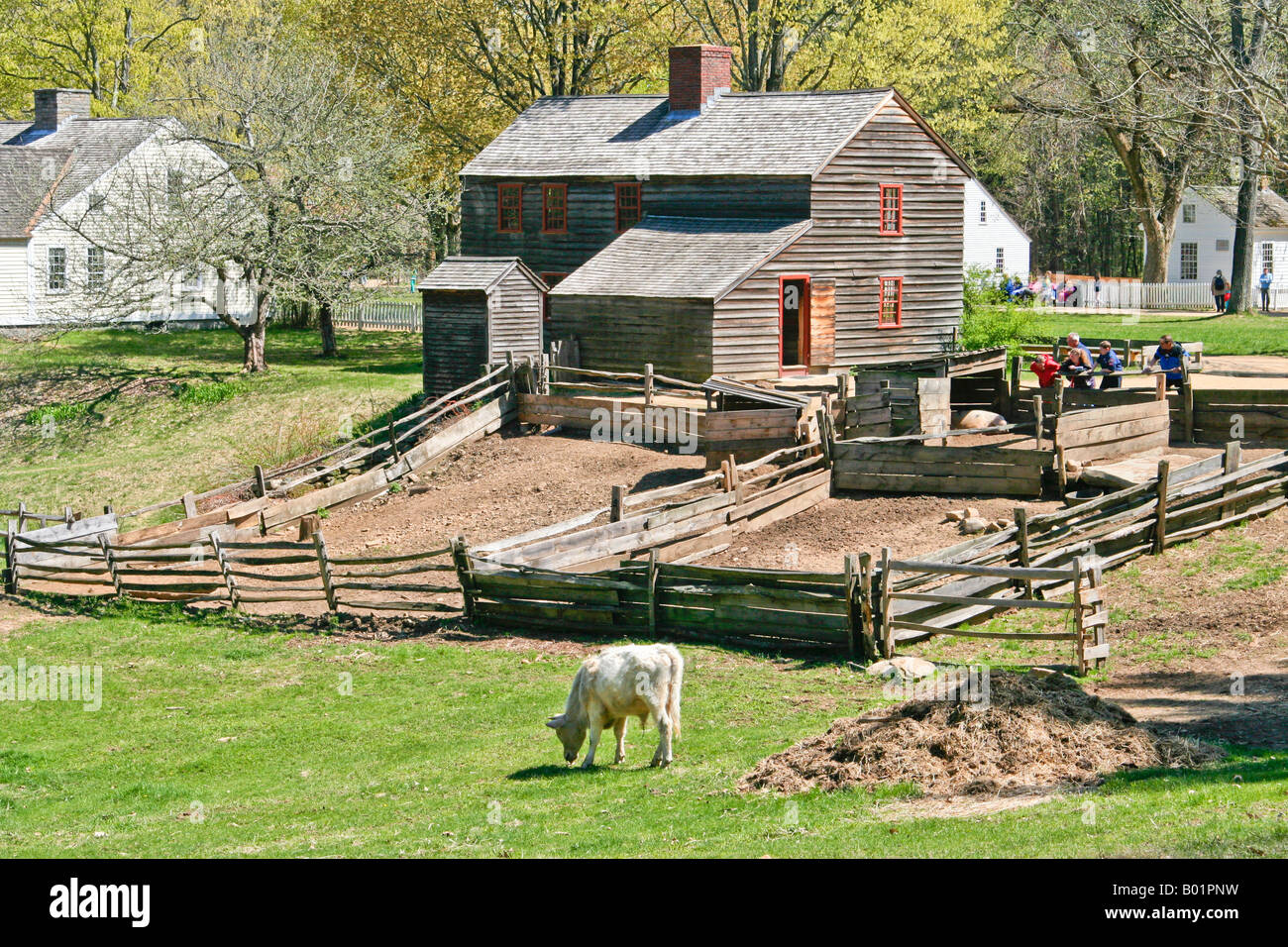 Una vecchia fattoria in Sturbridge Massachusetts Foto Stock