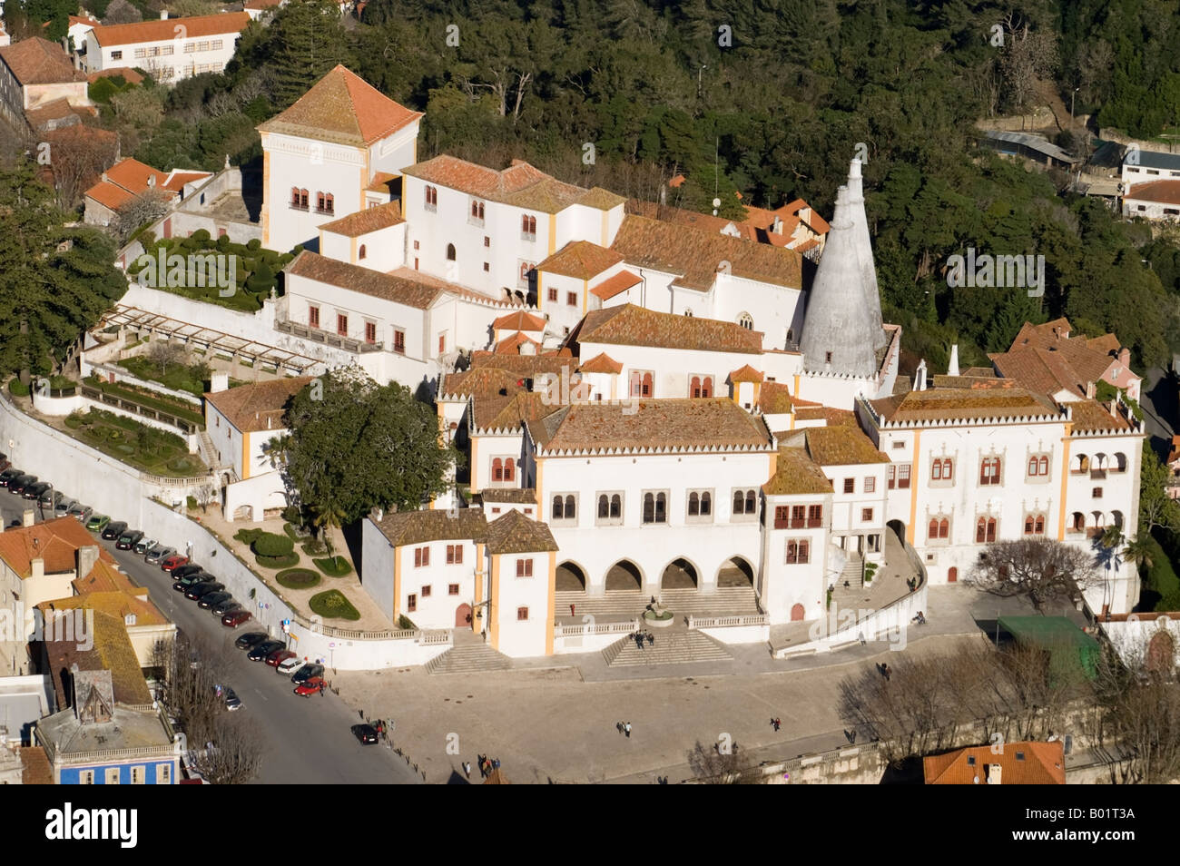 Sintra vilage Palace Foto Stock