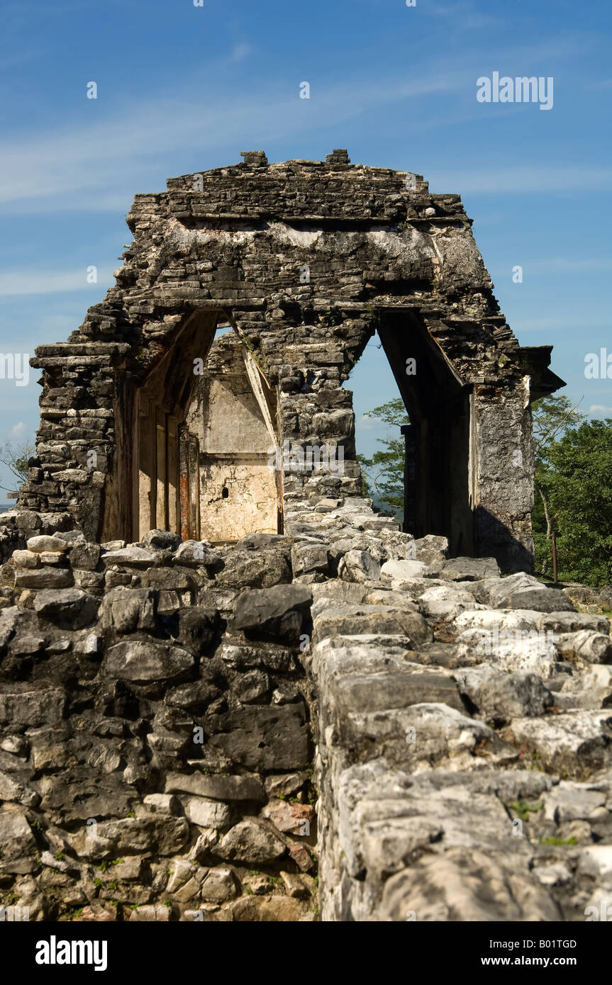 Rovine Maya Palenque Foto Stock