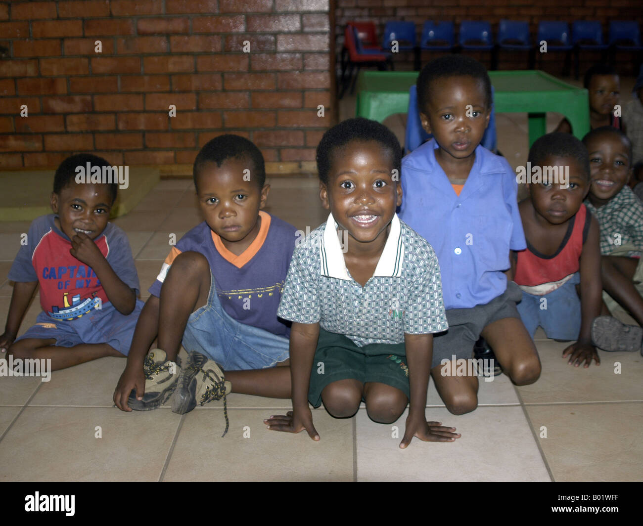 Assistenza diurna per i bambini con AIDS-Problemi correlati Foto Stock