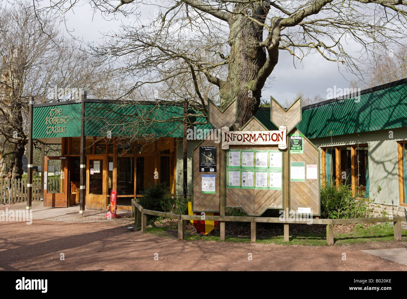 La Foresta di Sherwood Visitor Center, Nottinghamshire Foto Stock