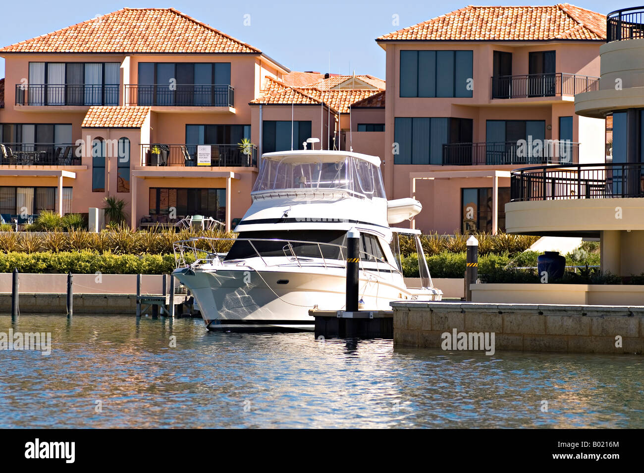 Porto Bouvard canali di Mandurah Australia Occidentale Foto Stock