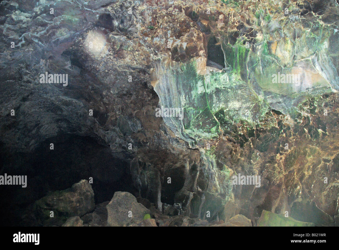 Cuevas de los Verde a Lanzarote nelle Isole Canarie Spagna Foto Stock