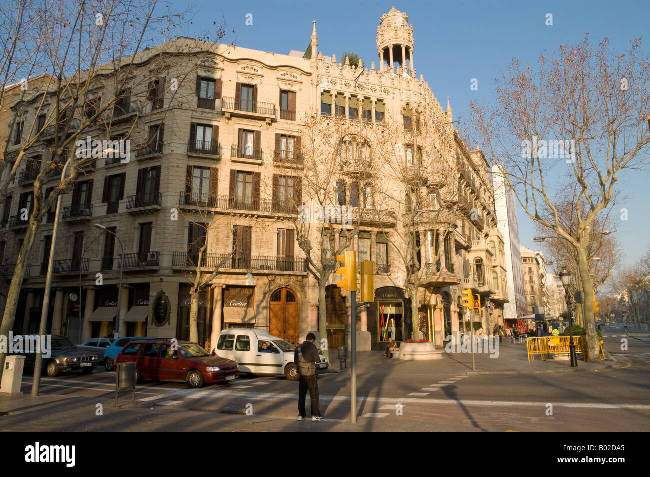 Casa Lleo Morera dall architetto Domenec ho Montanera al Passeig de Gràcia a Barcellona Foto Stock