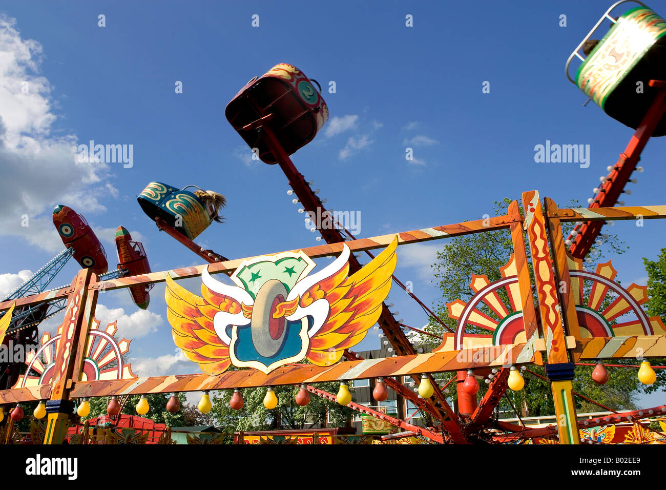 Il Polpo ride a carradori fiera del vapore, Regno Unito Foto Stock