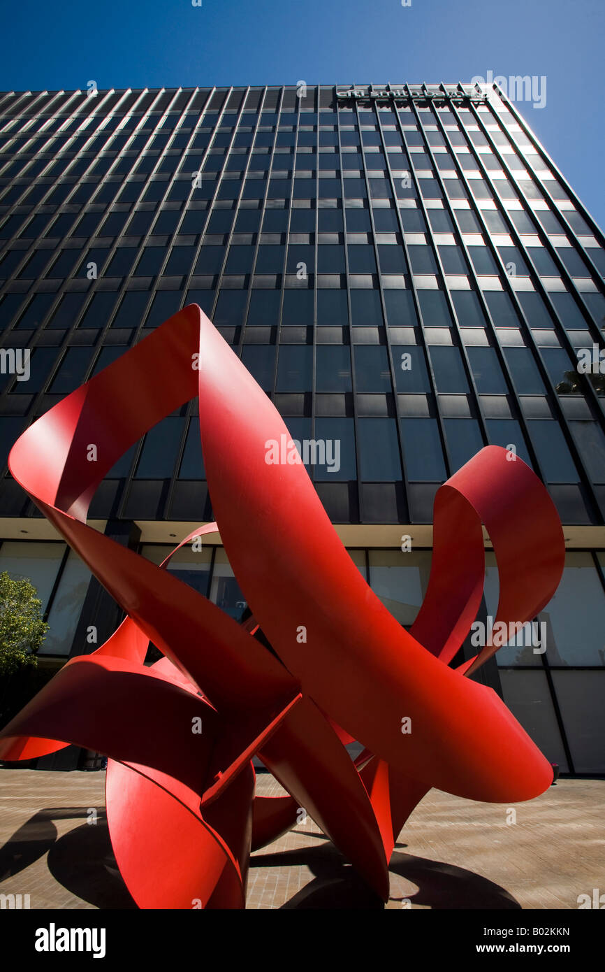 Statua di Charles Perry 9665 Wilshire Blvd Beverly Hills Los Angeles County in California negli Stati Uniti d'America Foto Stock