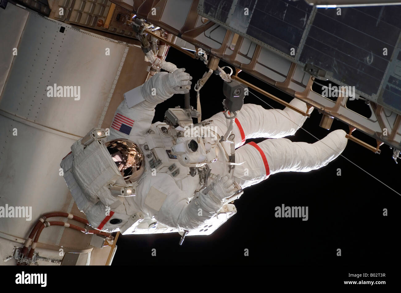 Astronauta che partecipano all attività extravehicular. Foto Stock