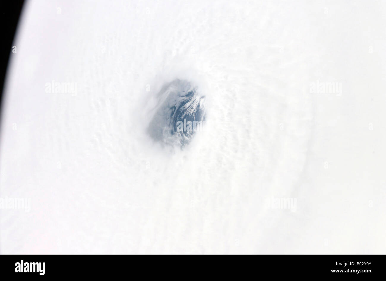 Una vista ravvicinata dell'occhio dell'uragano Rita Foto Stock