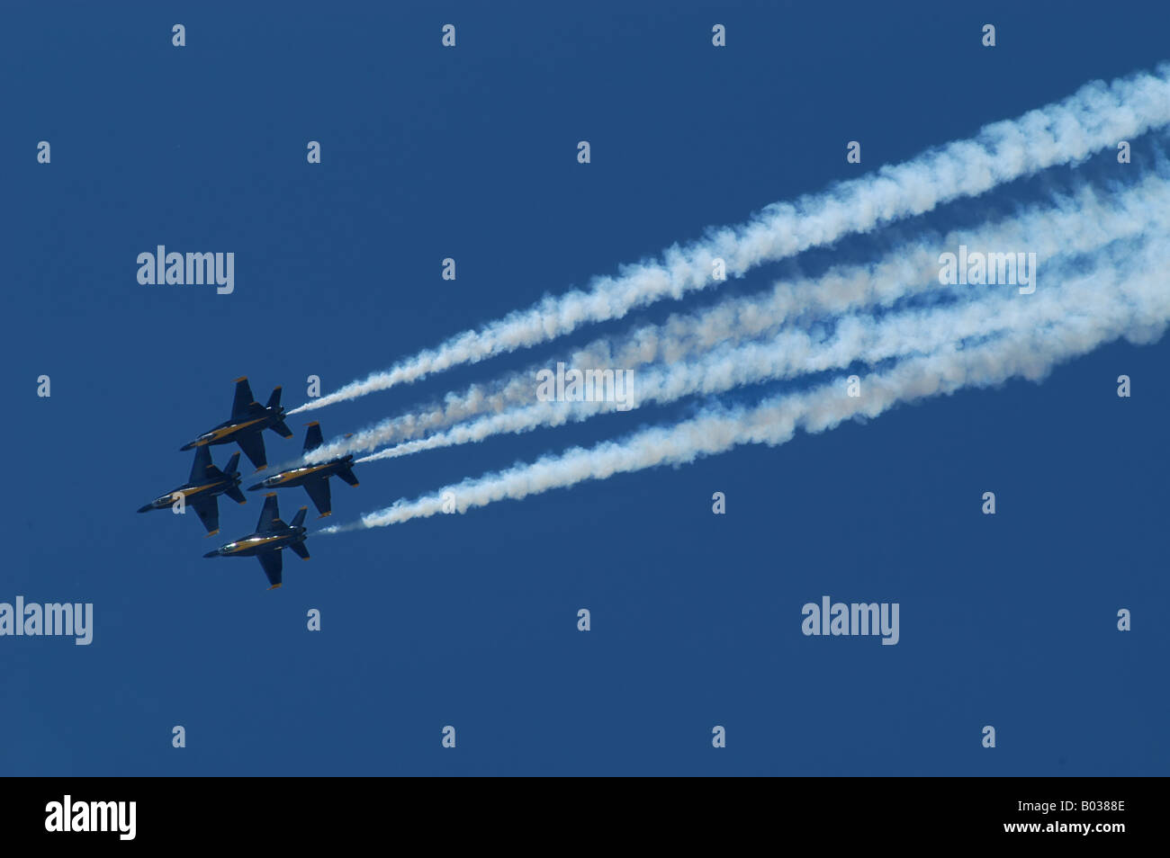 Gli accordi di Dayton Ohio air show angoli blu aeroplani aeromobili jet navy visualizza Foto Stock