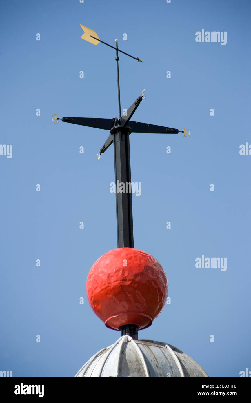 La sfera di tempo Flamstead House L'Osservatorio Reale di Greenwich Londra Foto Stock