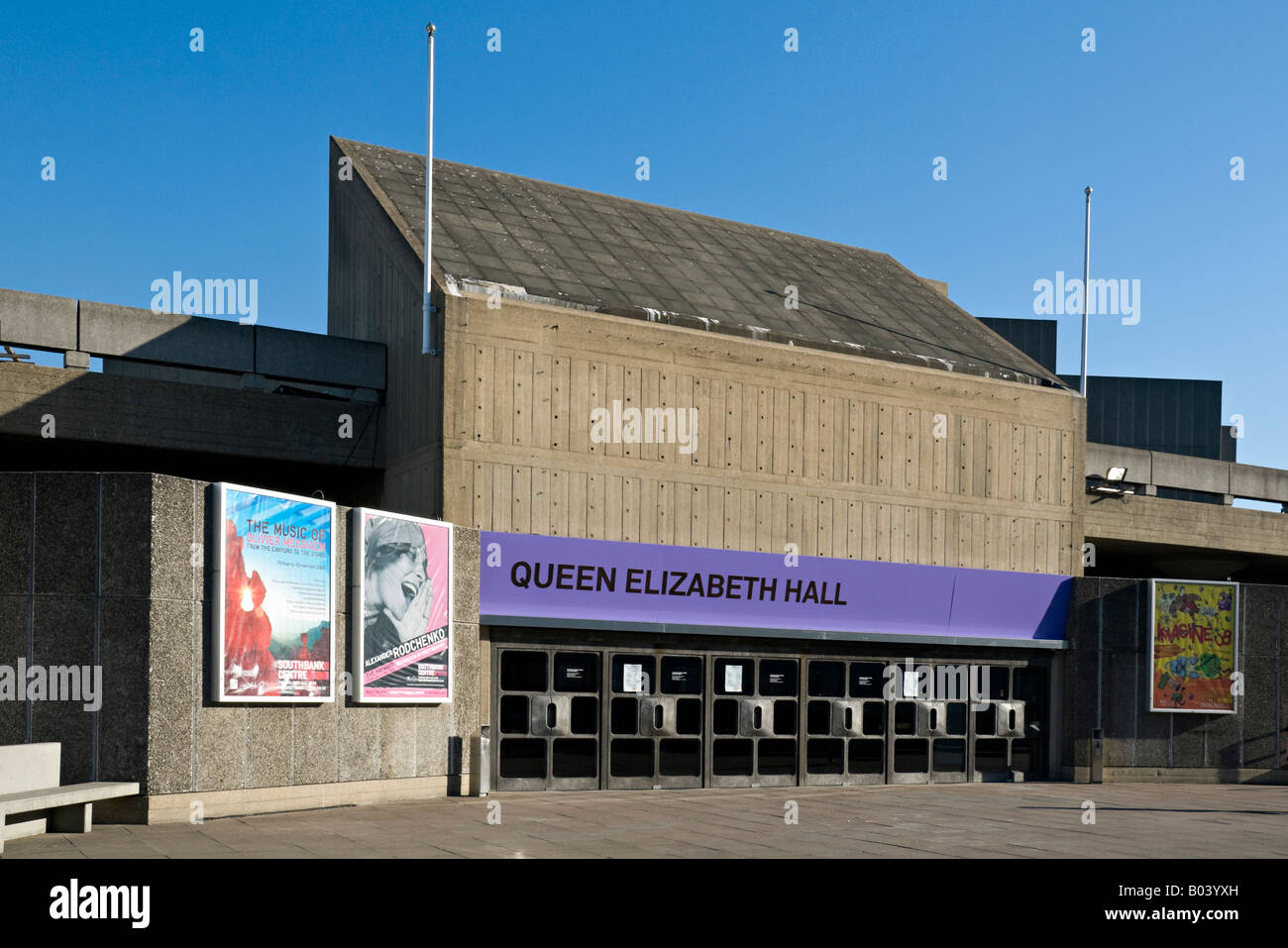 Queen Elizabeth Hall South Bank di Londra Foto Stock