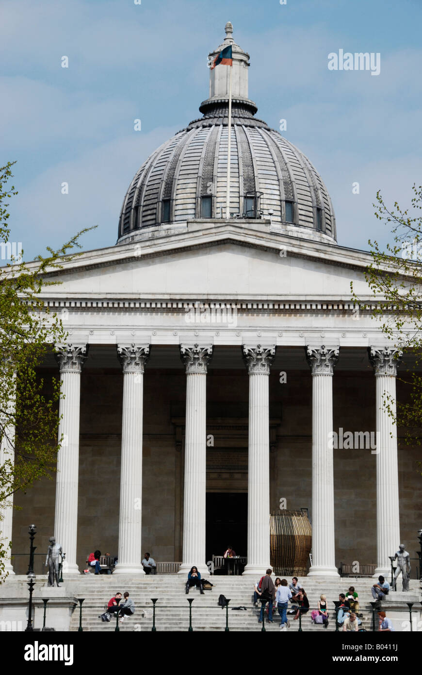 University College London UCL Portico e Octagon edificio sul campus principale in Gower Street London Foto Stock