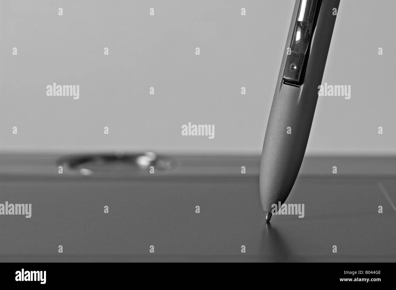 Penna digitale sul pad Foto Stock Penna digitale sul pad Foto Stock