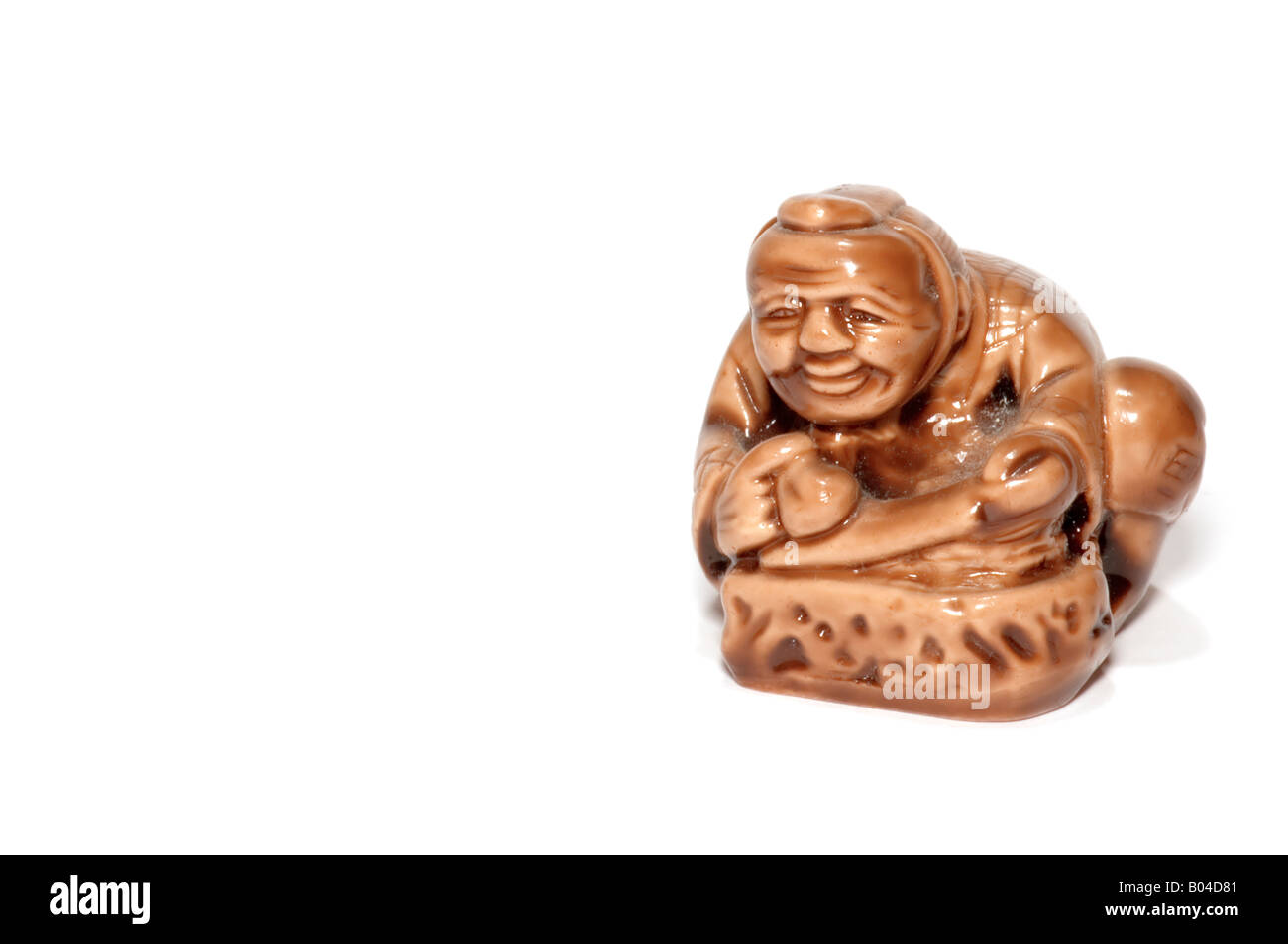 Oggetto di serie su bianco isolato figurina storia giapponese Foto Stock