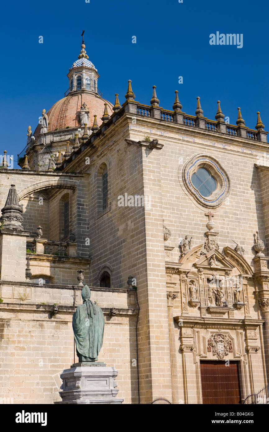 Cattedrale della città di Jerez de la Frontera, Costa de la Luz, Provincia di Cadice, Andalusia (Andalucia), Spagna, Europa. Foto Stock