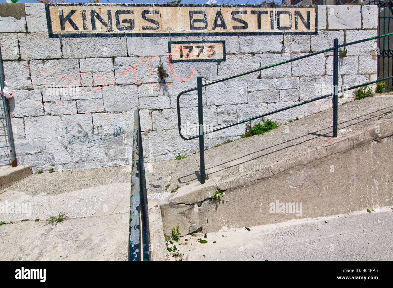 Kings bastion,Gibilterra,i territori britannici d'oltremare Foto Stock