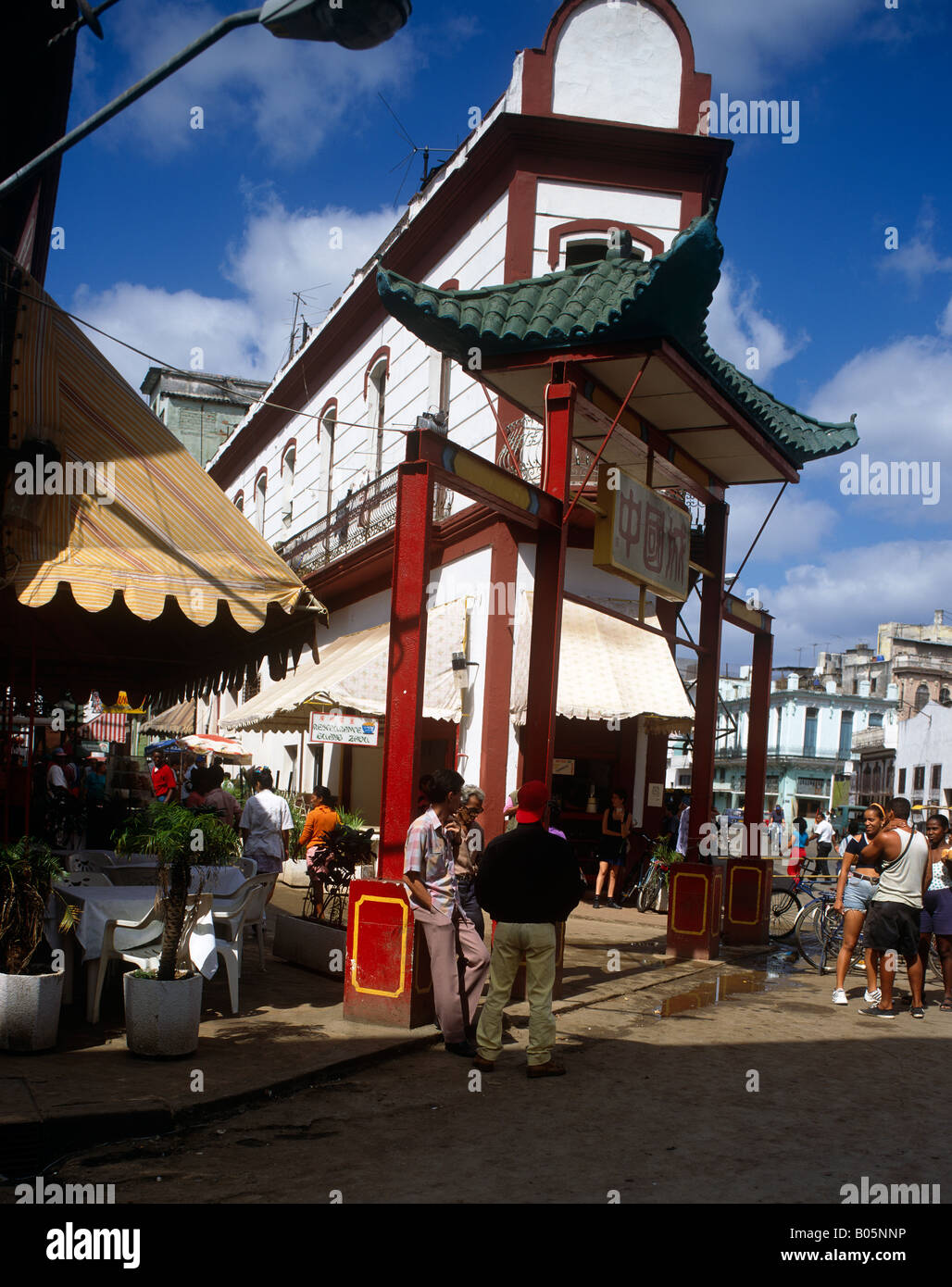 Visualizza China Town, Old Havana, Cuba Foto Stock
