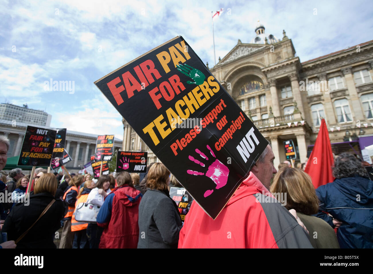 Unione nazionale degli insegnanti sciopero Birmingham REGNO UNITO Foto Stock