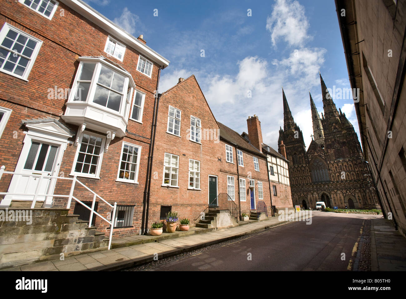 Cattedrale di Lichfield Inghilterra Staffordshire REGNO UNITO Foto Stock