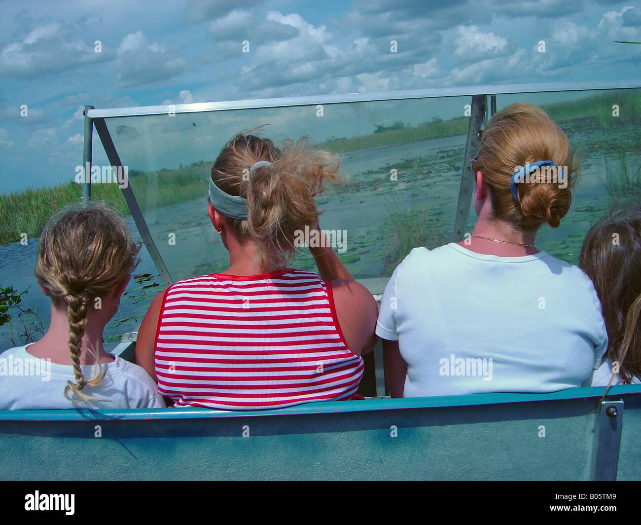 Airboat Riders Foto Stock