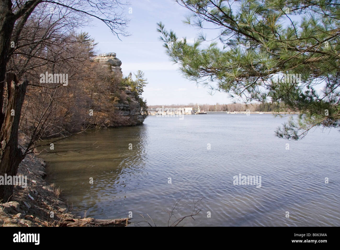 Starved Rock State Park. Illinois River. Foto Stock