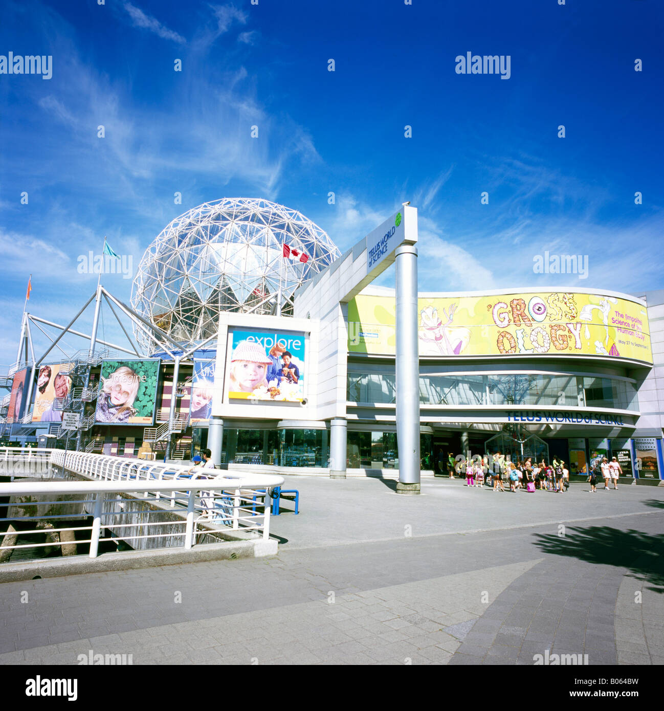 Telus World of Science in estate a Vancouver, British Columbia, Canada - Immagine di archiviazione Foto Stock