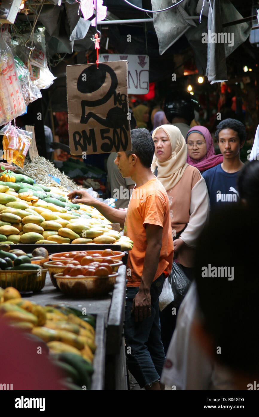 Chow mercato Kit a Kuala Lumpur in Malesia Foto Stock
