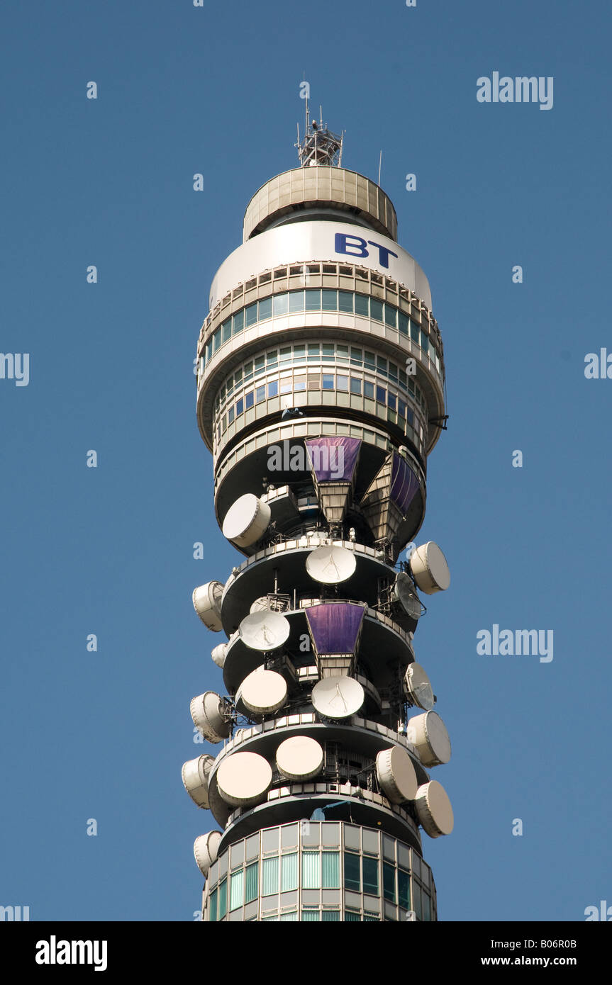 BT Tower Londra Inghilterra Gran Bretagna REGNO UNITO Foto Stock