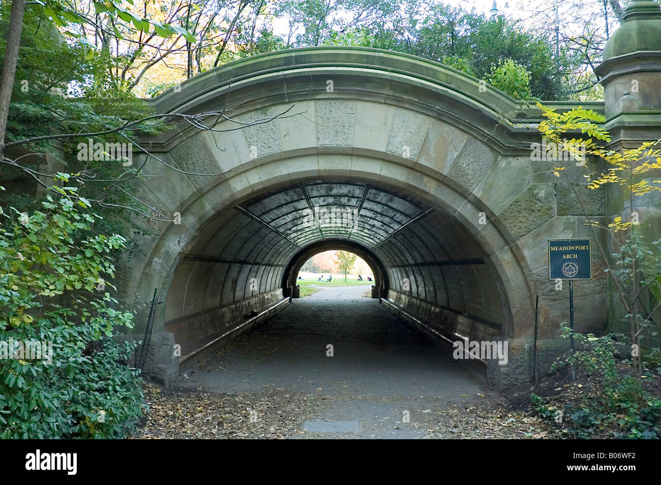 Ponte in Prospect Park di Brooklyn, a New York City Foto Stock