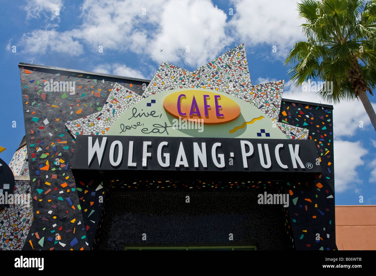 Wolfgang Puck Cafe a Downtown Disney in Orlando Florida USAS U S Fl America American Foto Stock