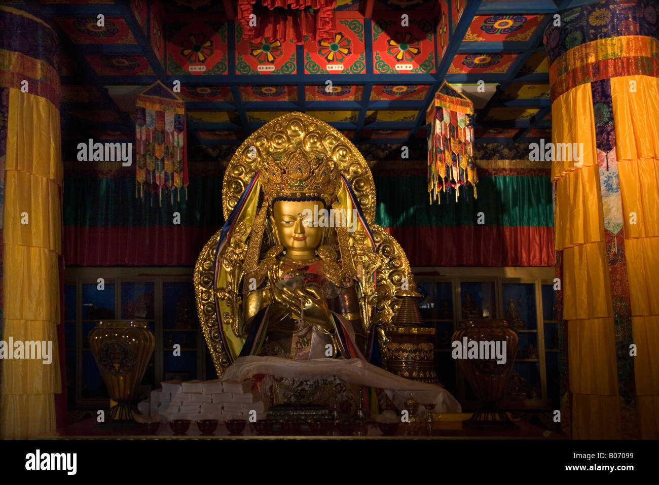 Giappone Miyajima tempio Daishoin Buddha Foto Stock