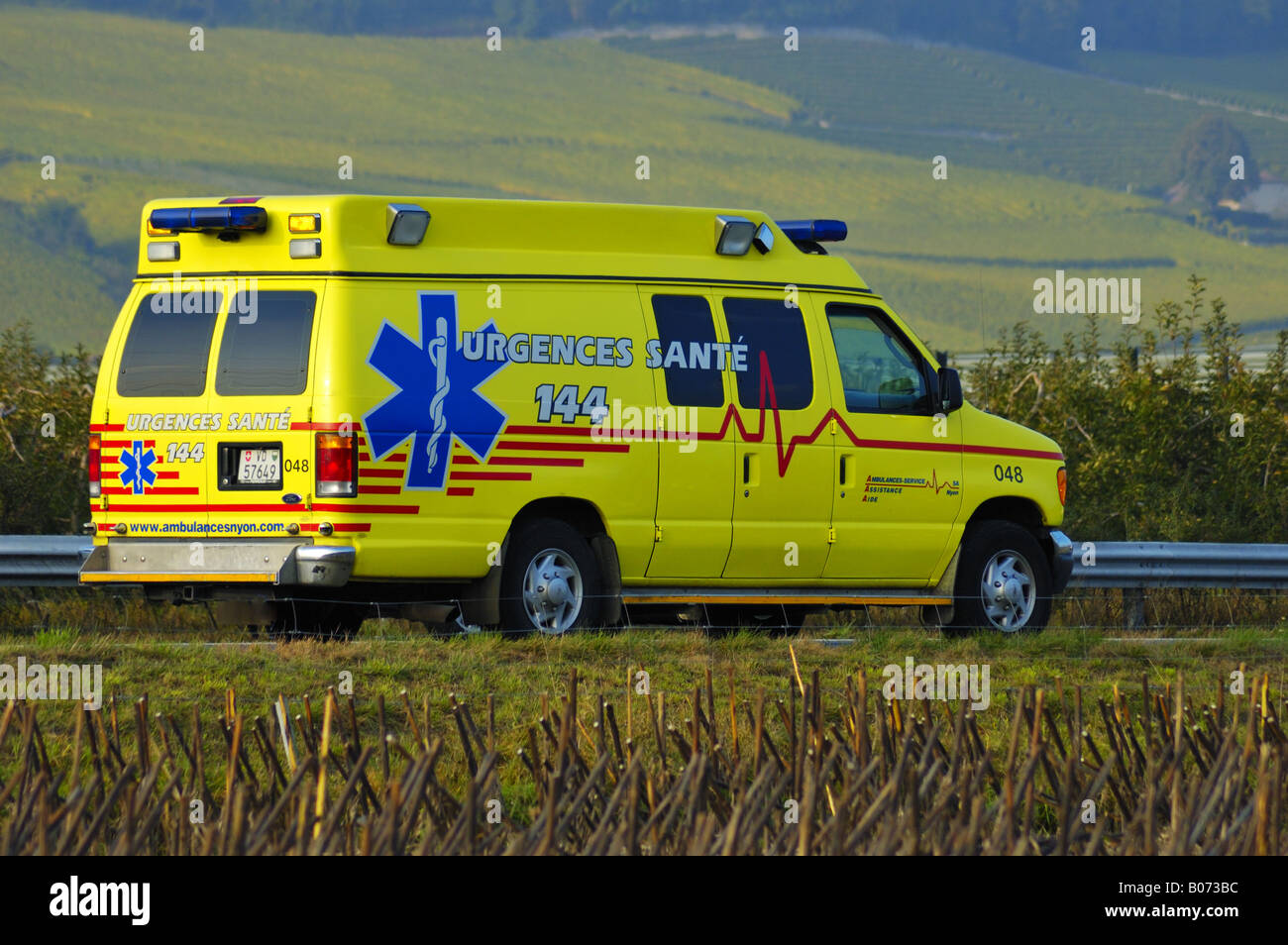 Ambulanza Svizzera Foto Stock