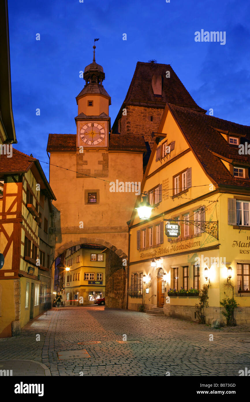 Rothenburg ob der Tauber, Germania Foto Stock