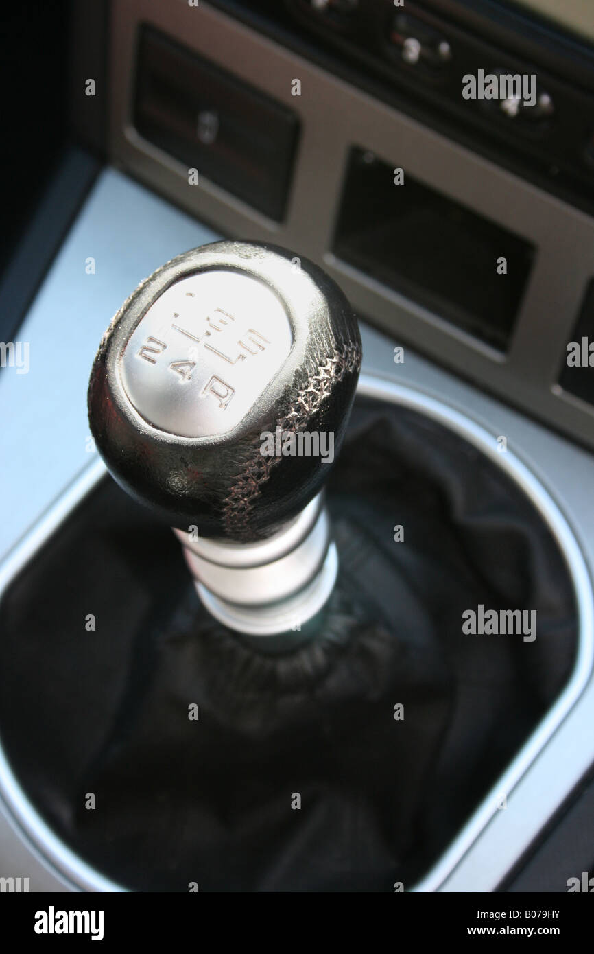 leva del cambio auto Foto Stock