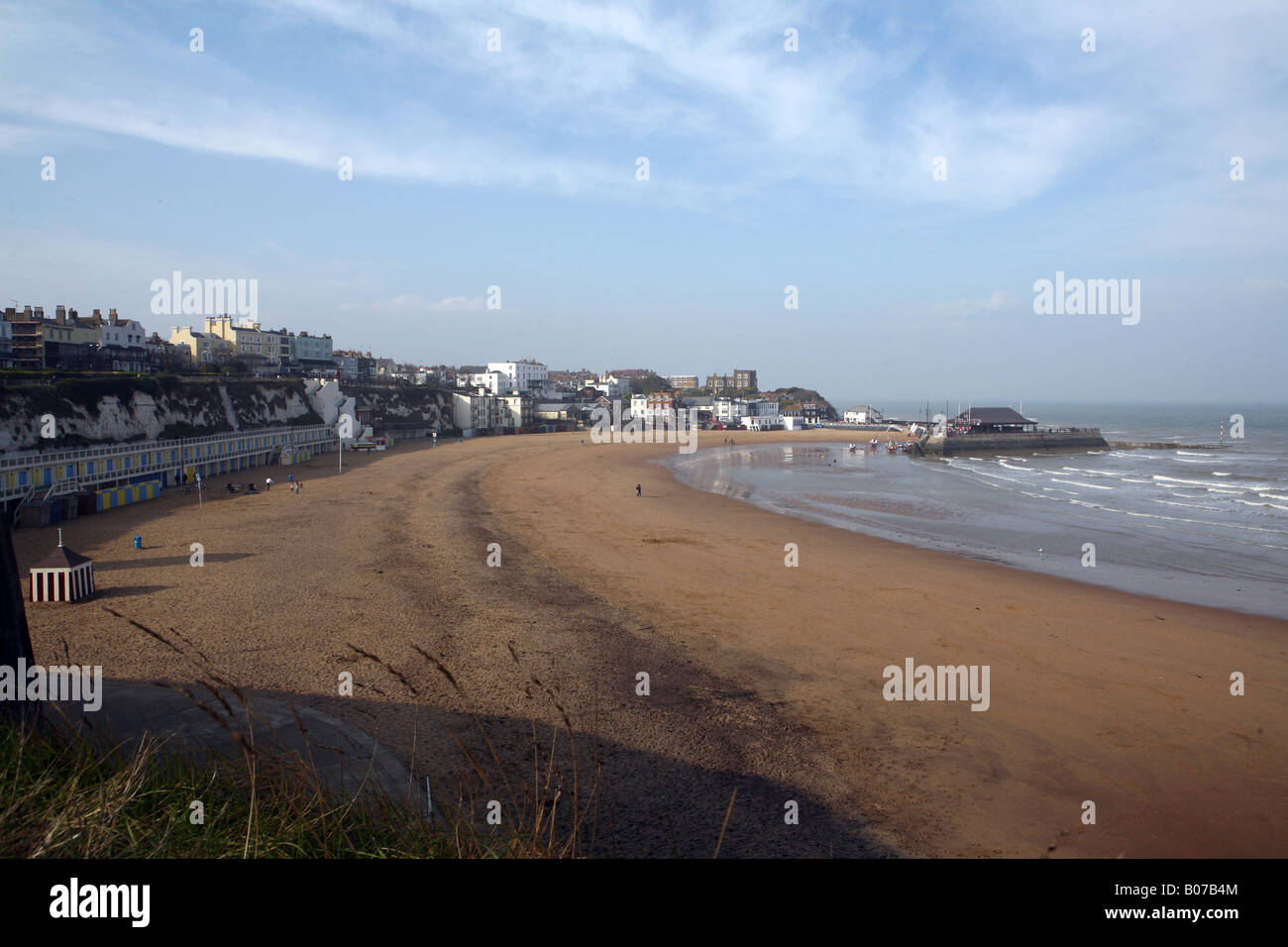 Pic da Paolo Grover Pic mostra Viking Bay in Broadstairs sulla costa del Kent Foto Stock