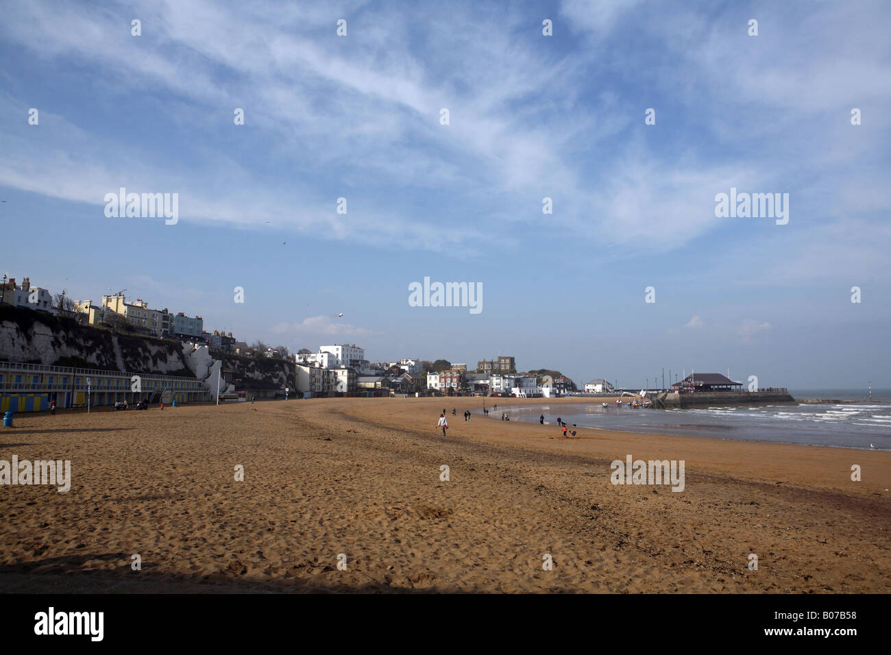 Pic da Paolo Grover Pic mostra Viking Bay in Broadstairs sulla costa del Kent Foto Stock