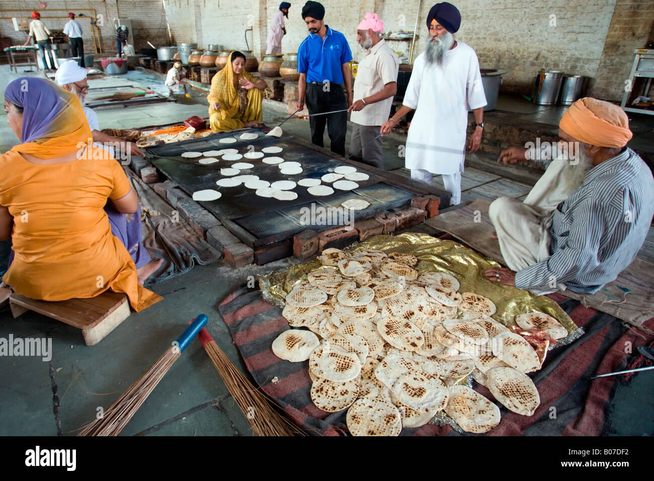 Tempio Sikh Cucina Foto Stock