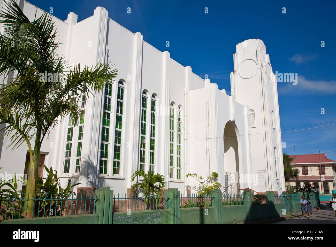 Belize, Belize City, chiesa Foto Stock