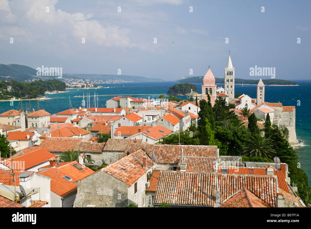 Croazia, Quarnaro, Isola di Rab, Città di Rab Foto Stock