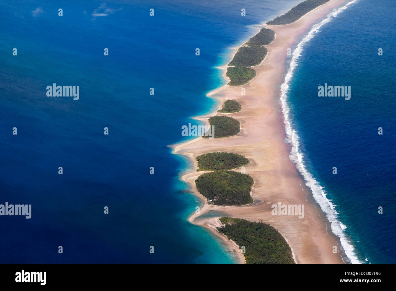 Atollo Jaluit Laguna, Isole Marshall Foto Stock