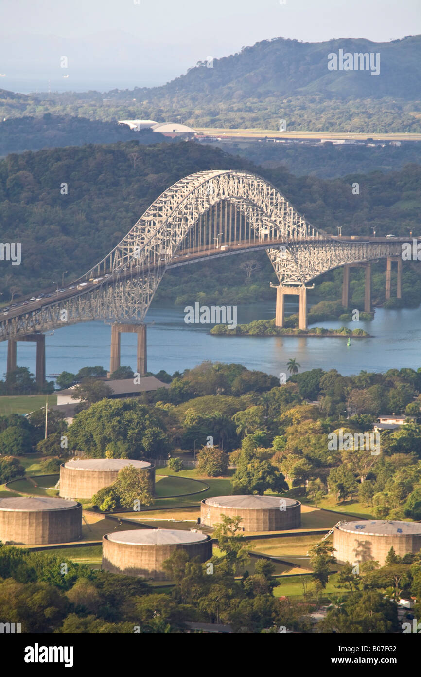Panama, Panama city, Ponte delle Americhe Foto Stock