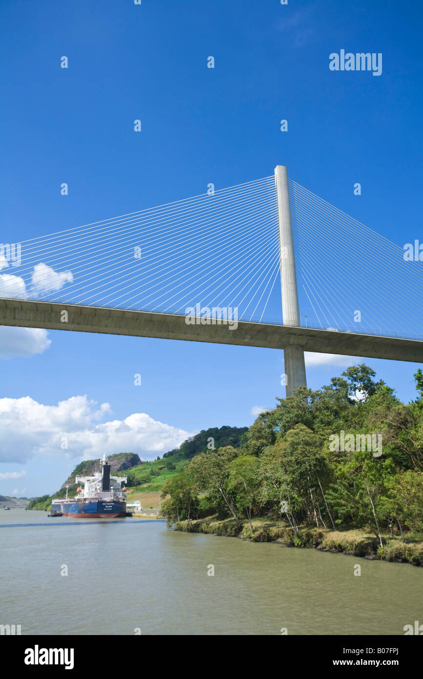 Panama, Centennal ponte che attraversa il Canale di Panama Foto Stock